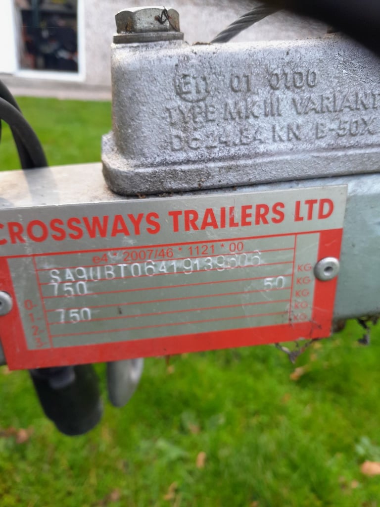 Wessex 750 kgs car trailer