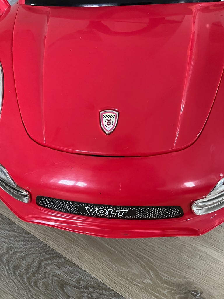 Red electric car