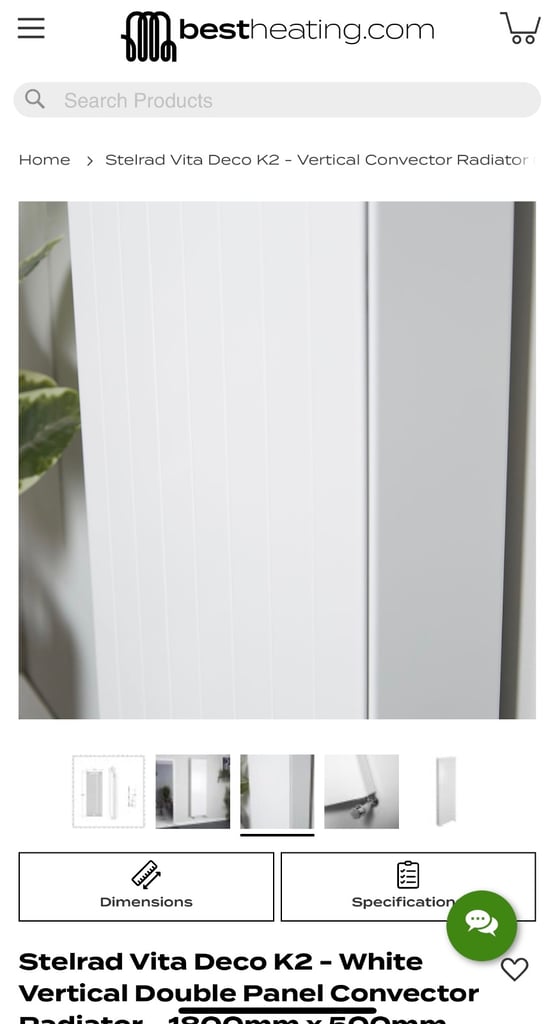 BRAND NEW Stelrad Vertical Radiator K2 1800x500mm