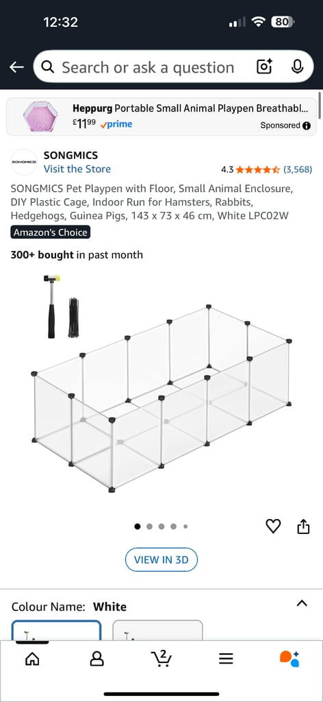 Hamster cage and accessories 
