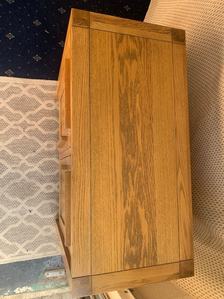 Solid Oak sideboard can deliver locally