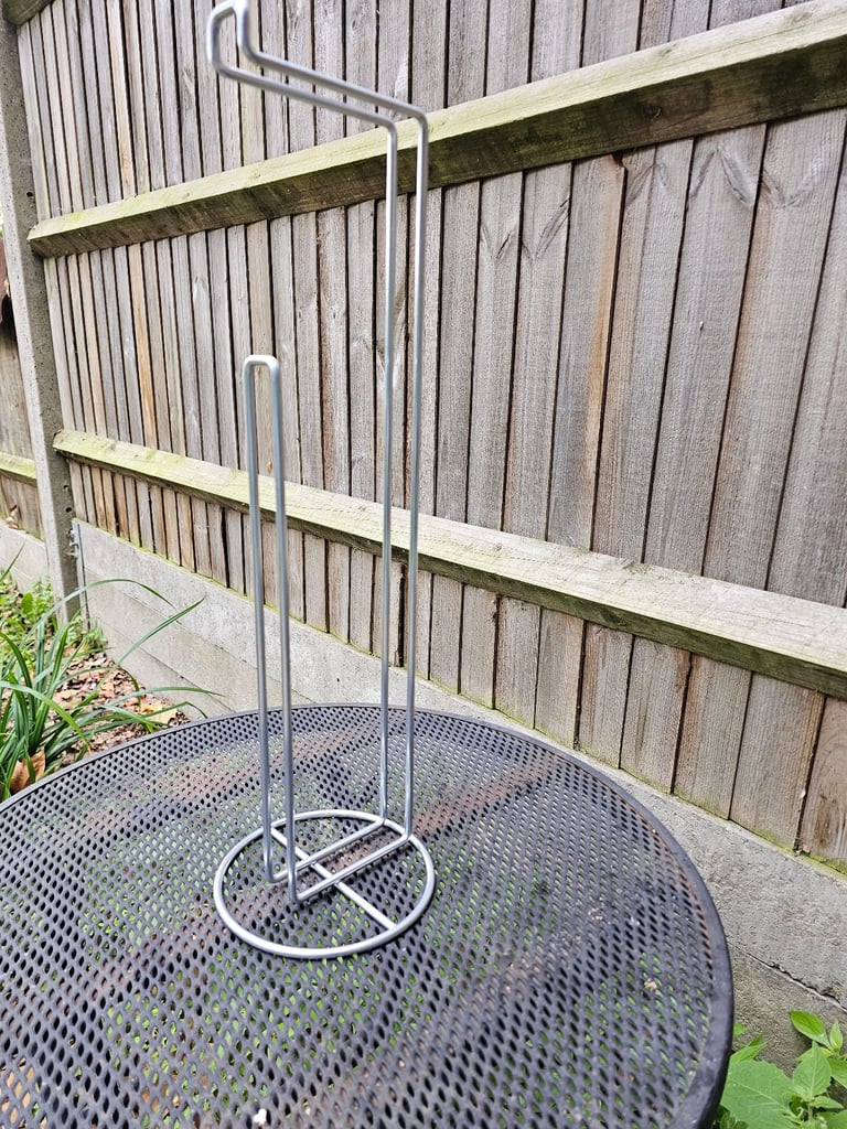 image for Ikea KROKFJORDEN Quality Modern Chrome Toilet Roll Stand 