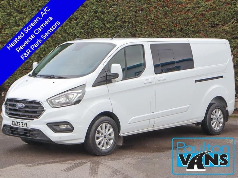 2022 Ford Transit Custom 2.0 EcoBlue 130ps Low Roof D/Cab Limited Van PANEL VAN DIESEL Manual