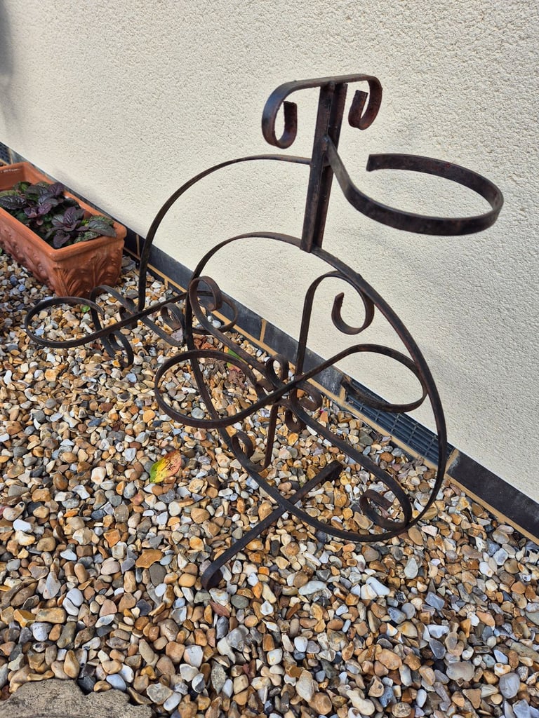 A Vintage Iron Bicycle Planter 