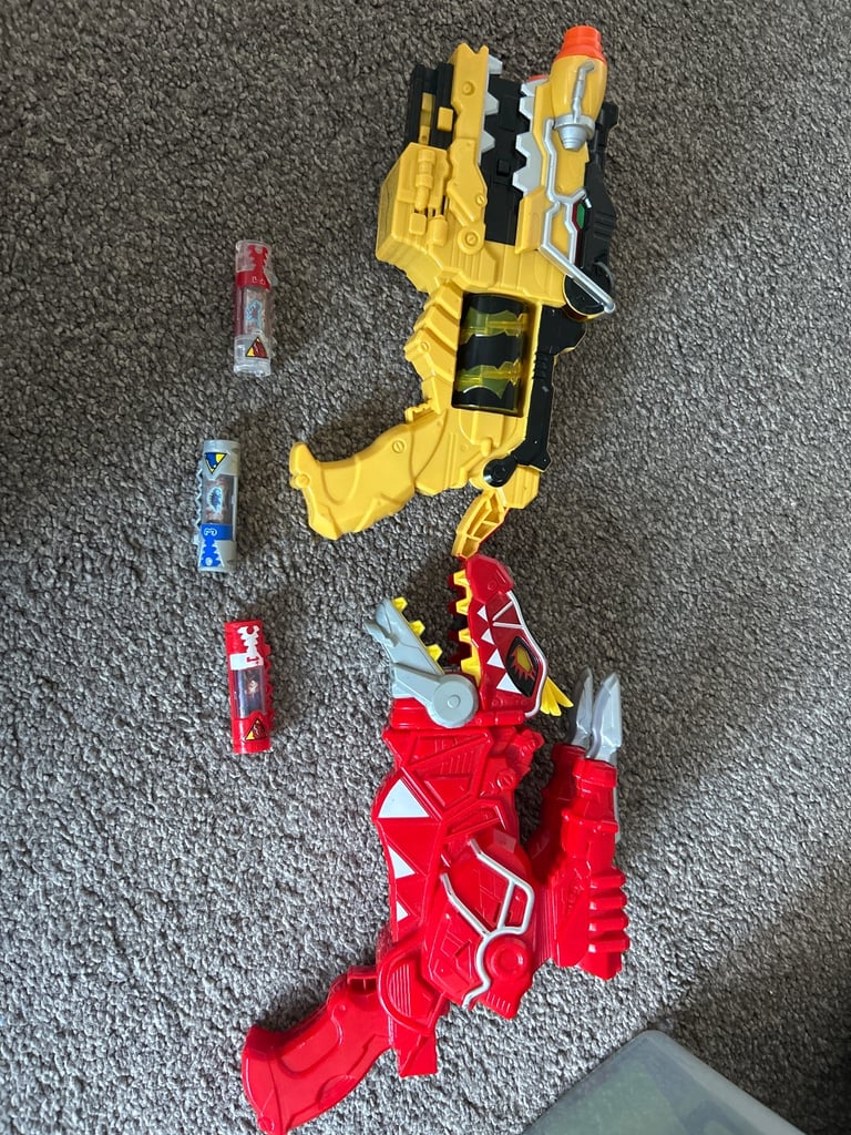 image for Power rangers dino power t-Rex and samuria sword morpher toy guns  