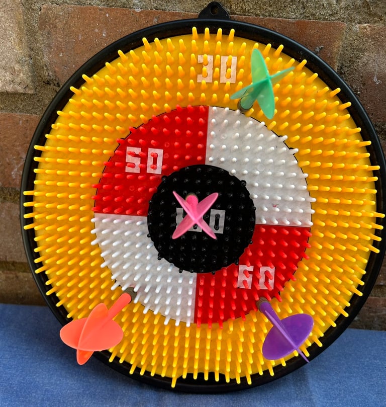 Kids Toy Safety Dartboard with 4 Darts Pre-loved