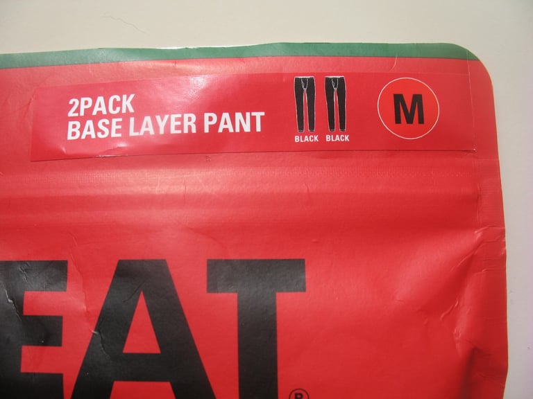 double pack men's base thermals size M BNWT