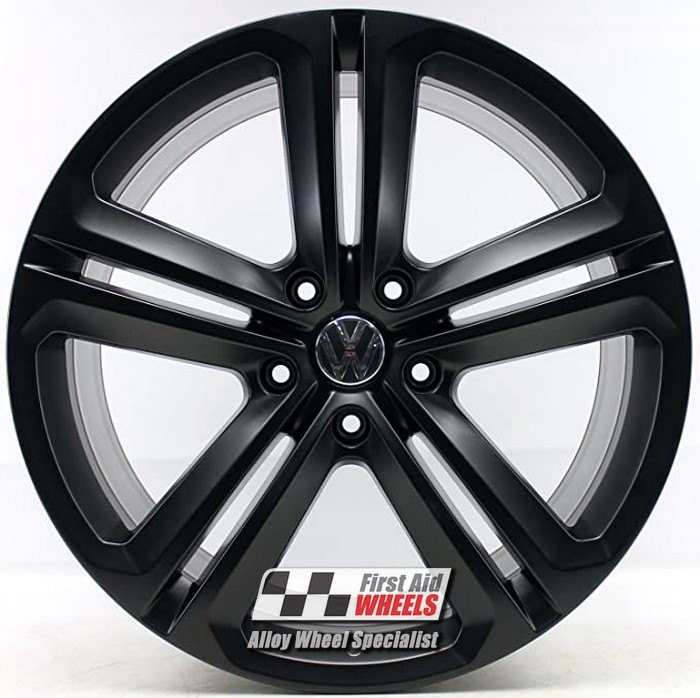 R604BS Swap VW TIGUAN 5N 4x 19'' GENUINE MALLORY SATIN BLACK ALLOY WHEELS