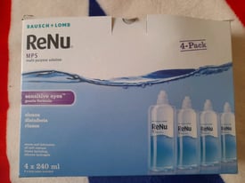 Renu solution for contact lenses