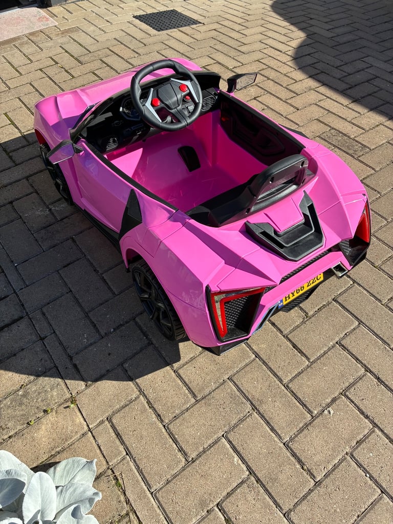 Kids Pink Lamborghini Ride On Car