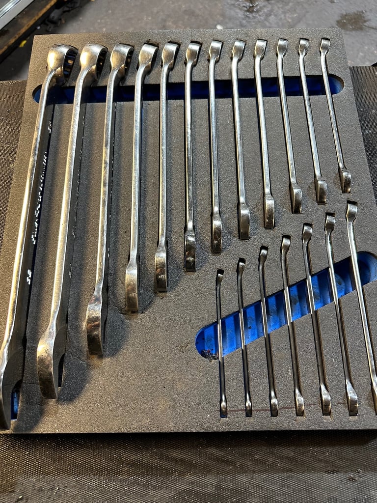 Blue point spanners set 