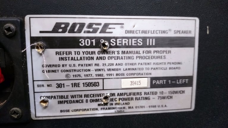 image for Bose 301 Speaker