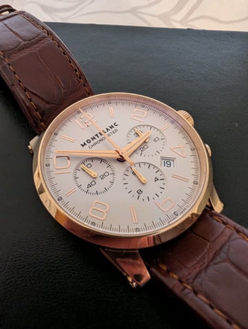 Montblanc timewalker discount rose gold