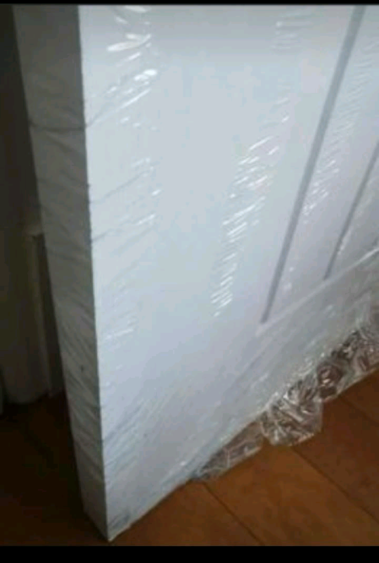 White primed textured 5 panel cottage internal door 2040 x 826 x 40mm