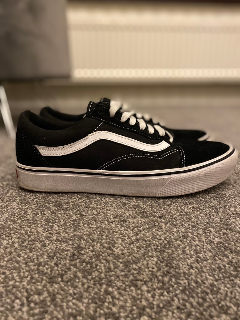 Mens black vans size 9 cheap