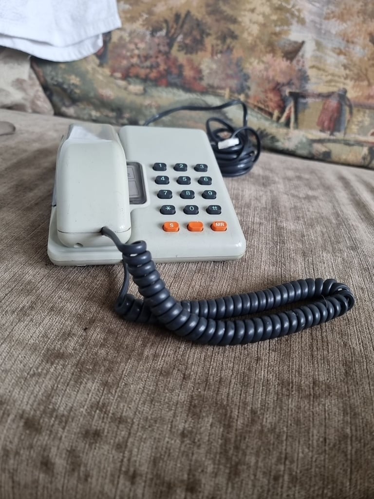 BT British Telecom Viscount Landline Phone 1980s Vintage