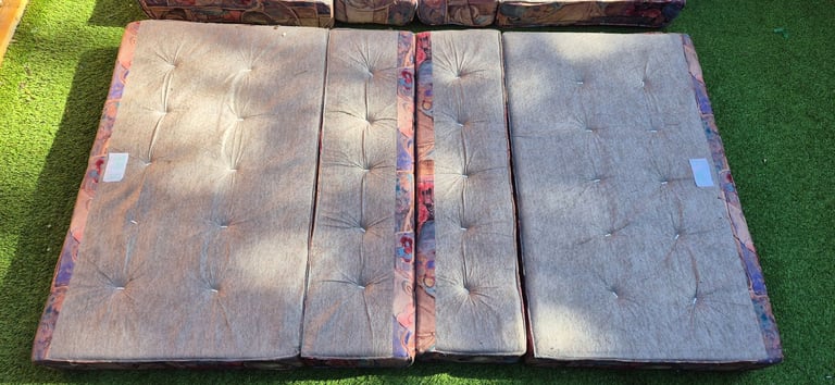 Cushions for camper caravan motorhome boat, set of 14 - front and back.
