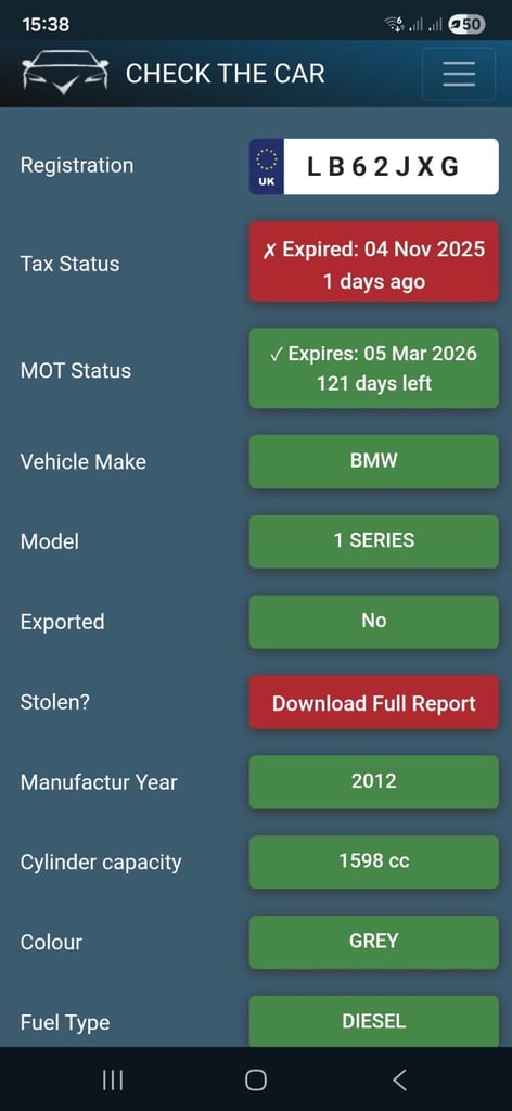 BMW, 1 SERIES, Hatchback, 2012, Manual, 1598 (cc), 5 doors