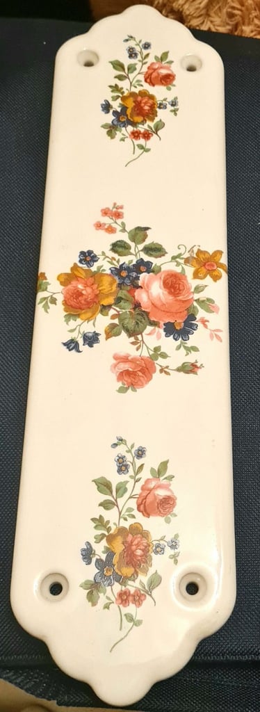 Ceramic Door Finger Plate And Knobs