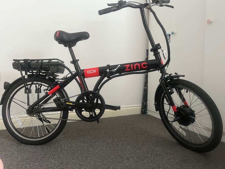 image for Used once ! Zinc Folding Electric Eco Bike 250W Motor/36V 7.8Ah Battery