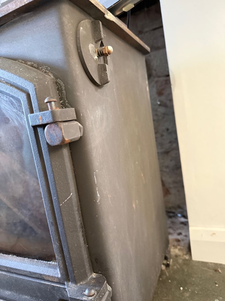 wood burning stove log coal burner multifuel 5kw fire 