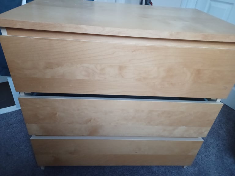 3 Drawer Chest of Drawers Malm 2 sets