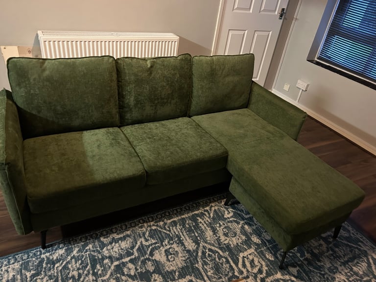 image for HOME AND LIVING CORNER CHAISE SOFA 3 seater reversible RRP £430
