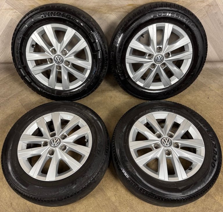 16'' GENUINE VW TRANSPORTER T6 T6.1 T5 CARAVELLE CLAYTON ALLOY WHEELS TYRES ALLOYS