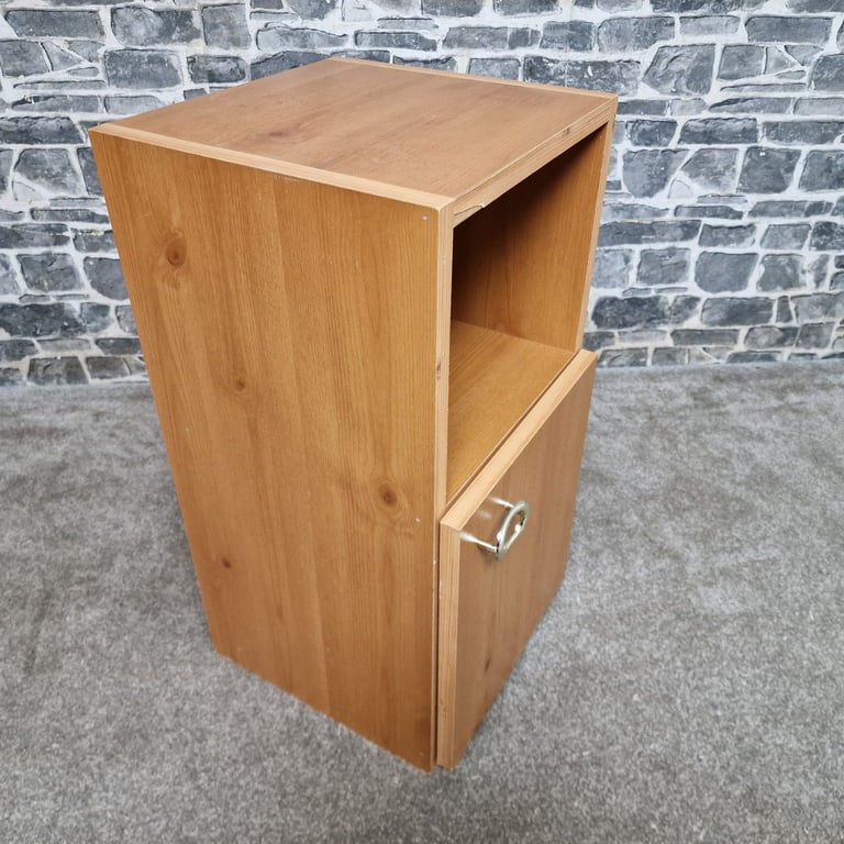 Small Wooden Cupboard with Storage – Veneer Damage