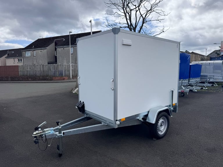 Brand New Niewiadow F7520D Single Axle Box Trailer With Ramp 750KG Un Braked