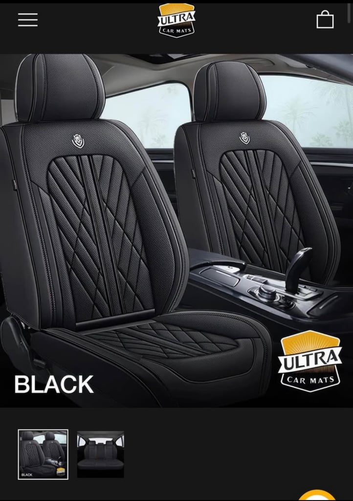 image for Black Ultra Car Seat Covers