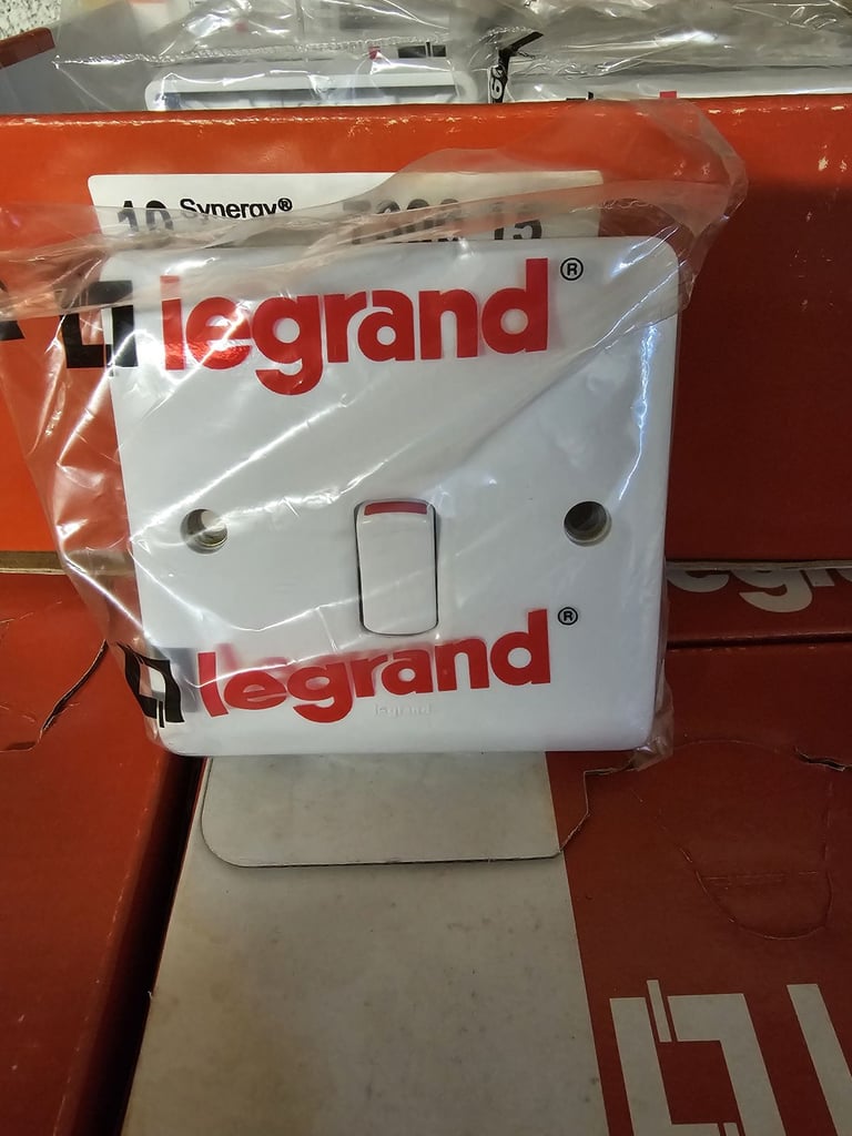 Legrand Synergy 20A DP Switch LED power inidicator in white