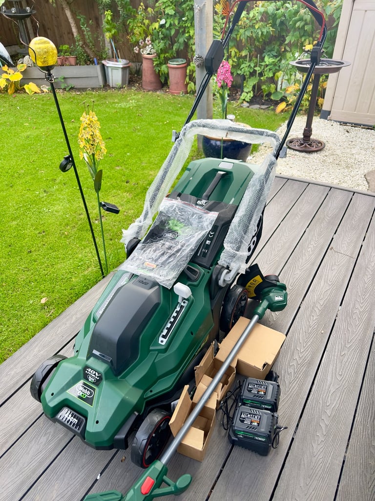 image for New Webb 40v lawnmower and strimmer