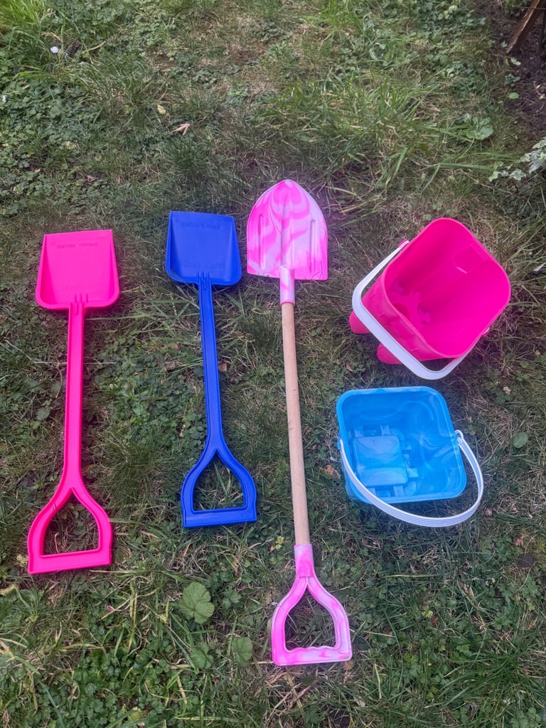 image for Kids Beach Sandbox with Bucket and Shovel - 