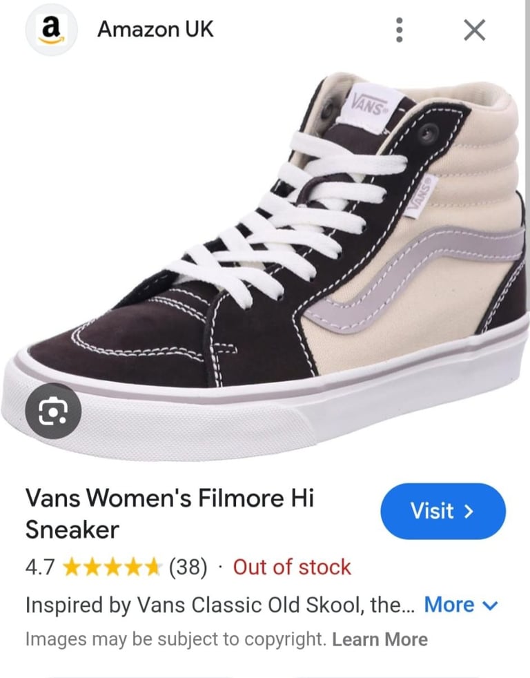 Vans Filmore Hi Outdoor Coffee/Marshmallo Hi Top Trainers