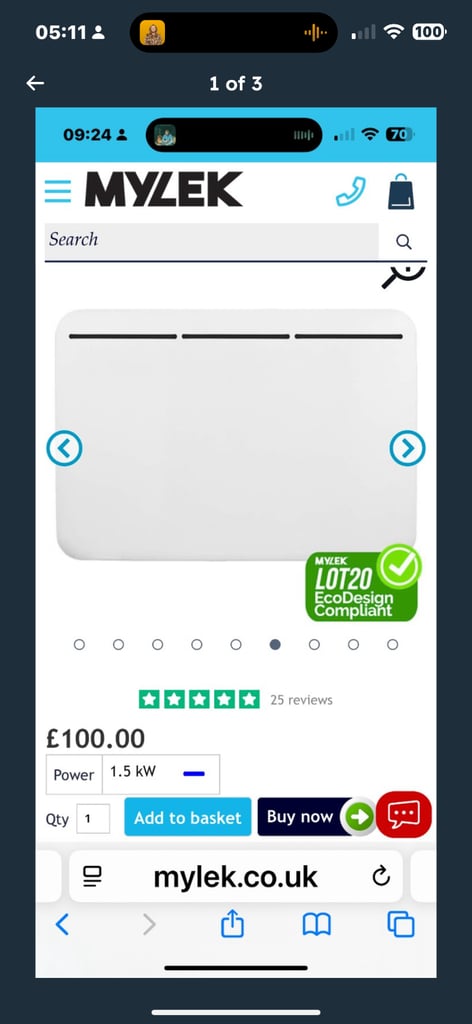 image for New electric heater