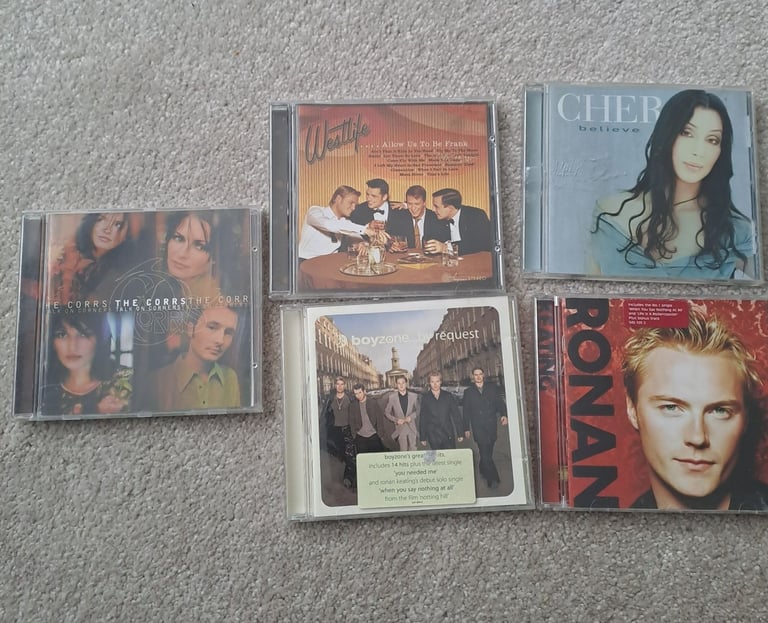 image for 5 misc cds, cher, boyzone, westlife, Corrs and ronan