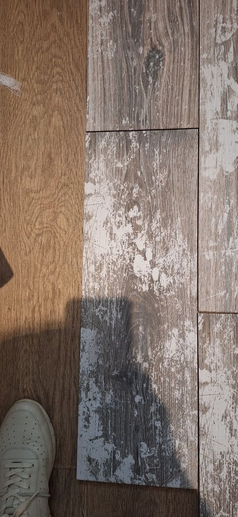 Vintage matt reclaimed wood effect tiles for wall or floor