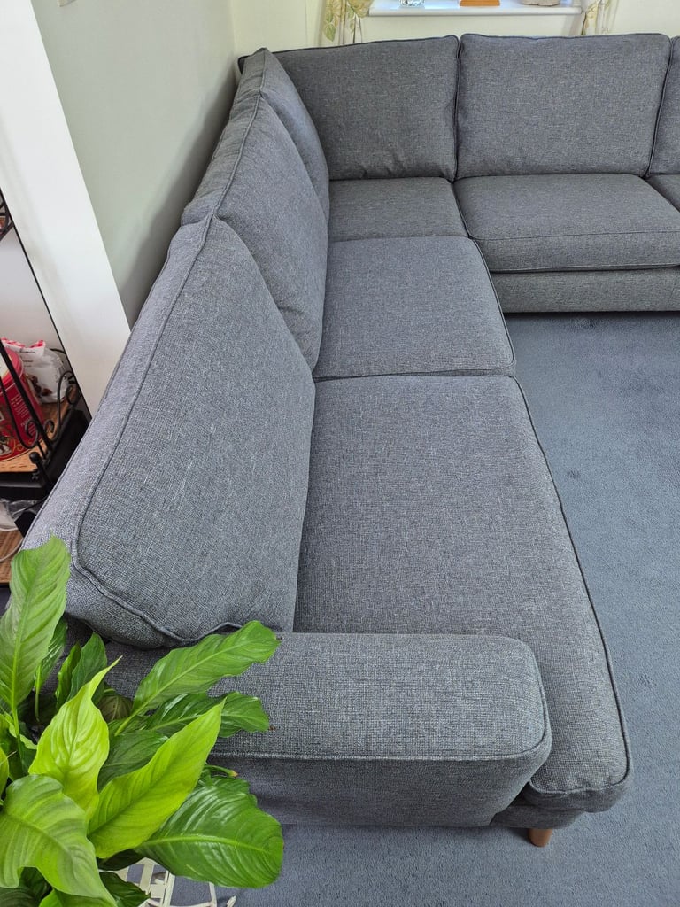 M&S Copenhagen Large Full Corner Sofa in Grey RRP £2799 *FREE LOCAL DELIVERY*