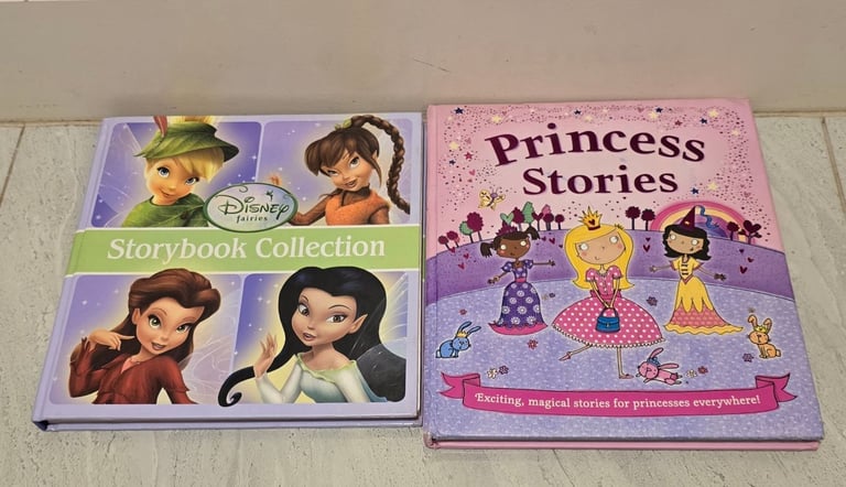 2 Hard Back Disney fairies/ Princess stories books