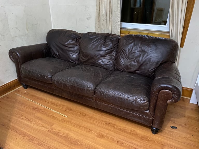Good quality leather sofa