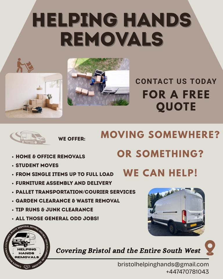 Man with a van, super reliable & good price 24/7
