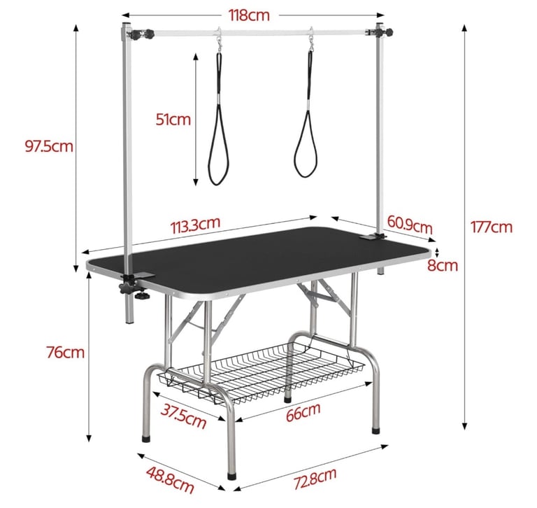 Large Pet Dog Grooming Table 46”