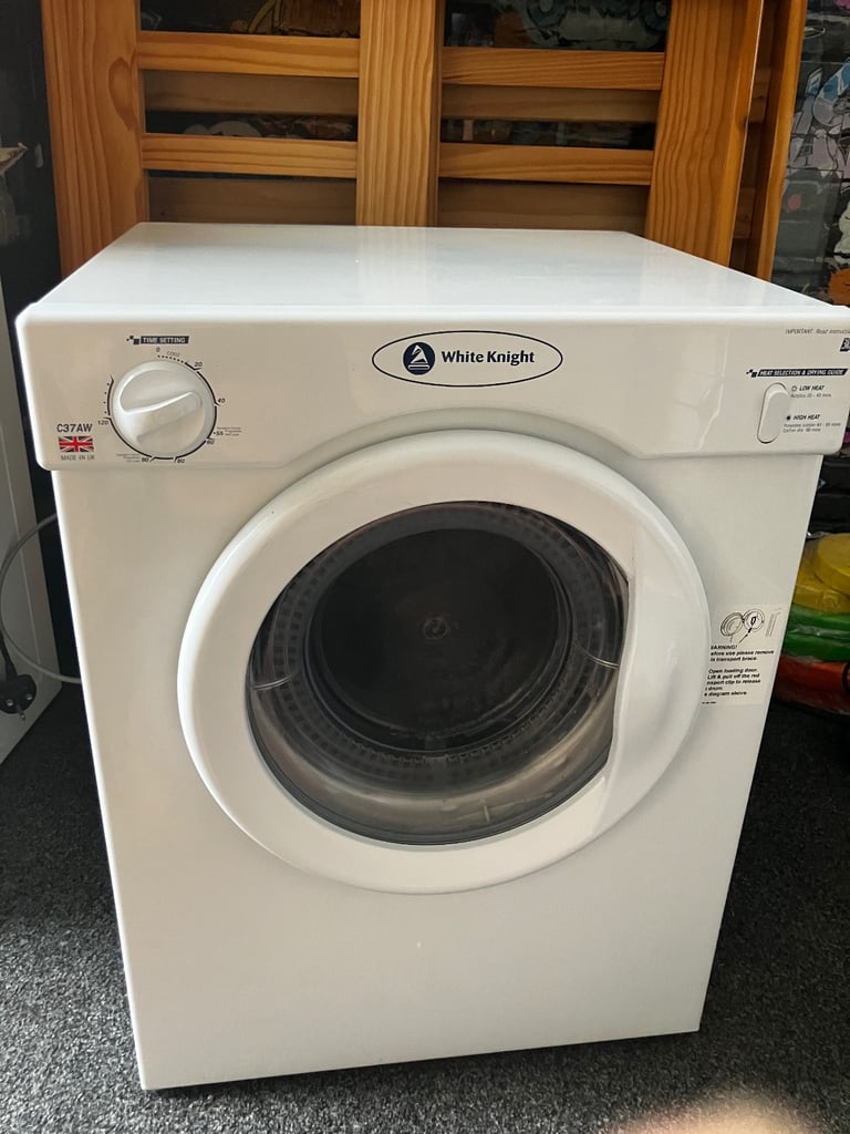 image for Dryer white knight 3kg like new with sticker & pipe can deliver for a small charge