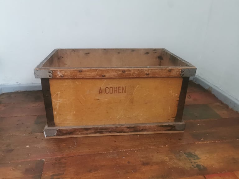 image for Wood vintage storage box