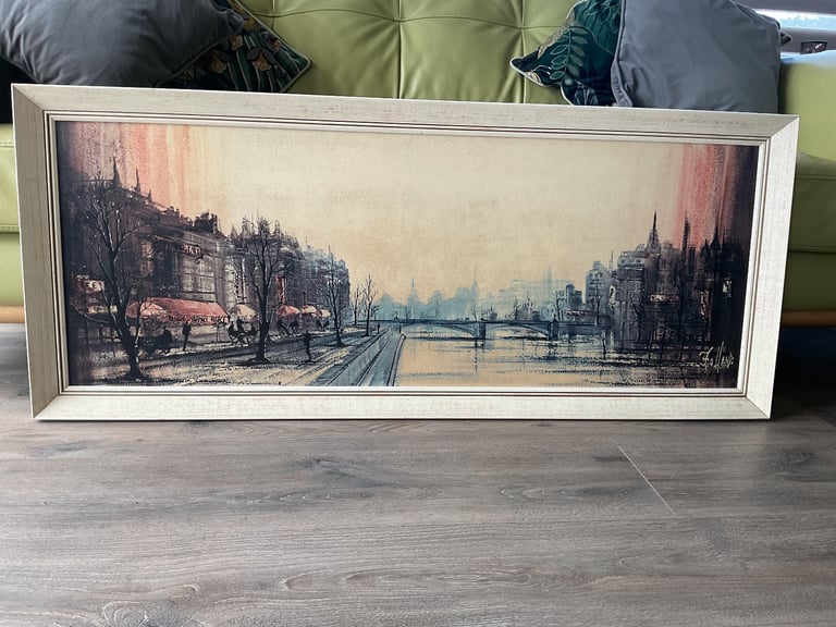 image for Cafe Quay by Ron Folland - Framed Print On Board - Boots c.1970 - Vintage Retro