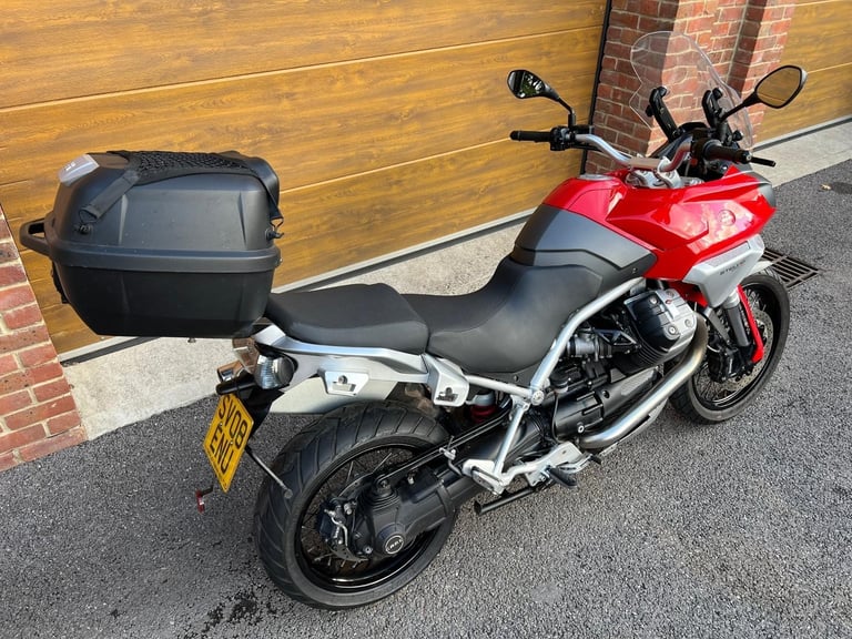 2008/08 Moto Guzzi Stelvio 1200 with 16,200m in Red