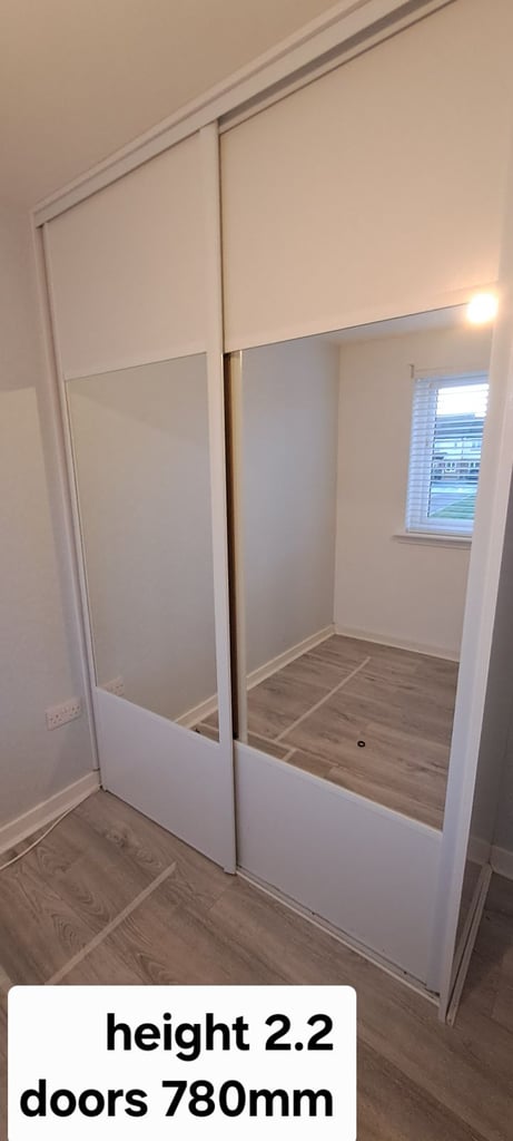 image for Sliding wadrobe doors 2.2x780 top and bottom runer also