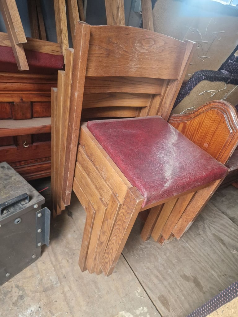 image for CHURCH CHAIRS HARDWOOD 