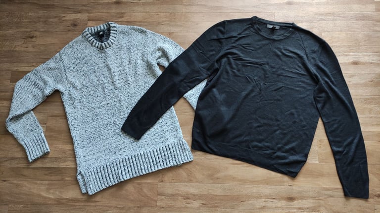 image for 2 Large Cardigans Job Lot Men Modern Branded Mixed Jumper Cardigan